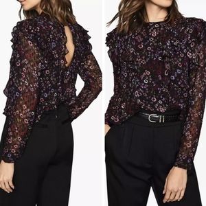 Reiss Faiza Floral Blouse